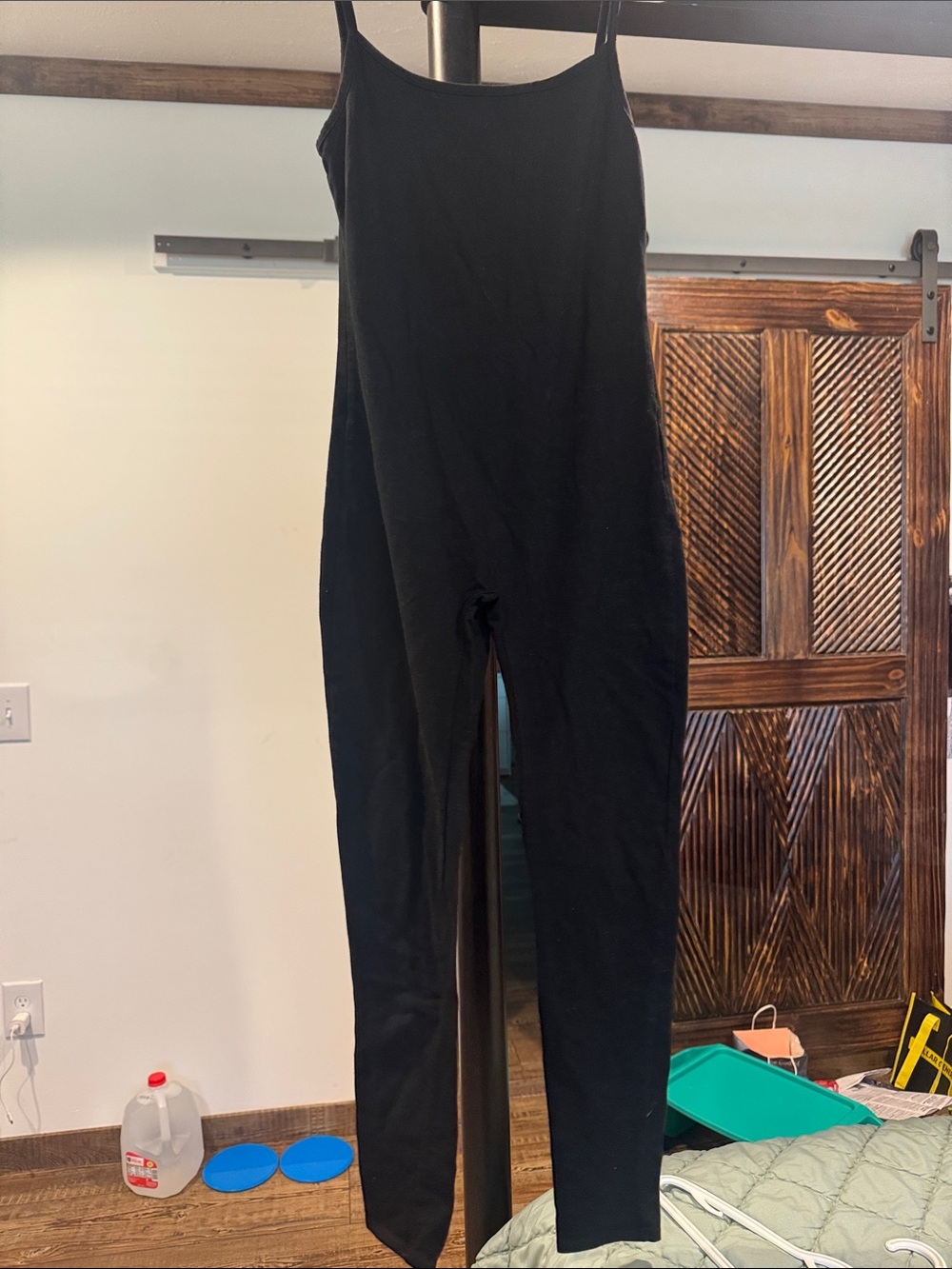 Black Stretch Jumpsuit Pants